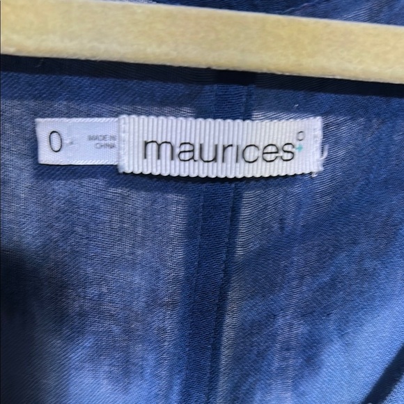 Maurices Blue Boho Poncho - Picture 2 of 6